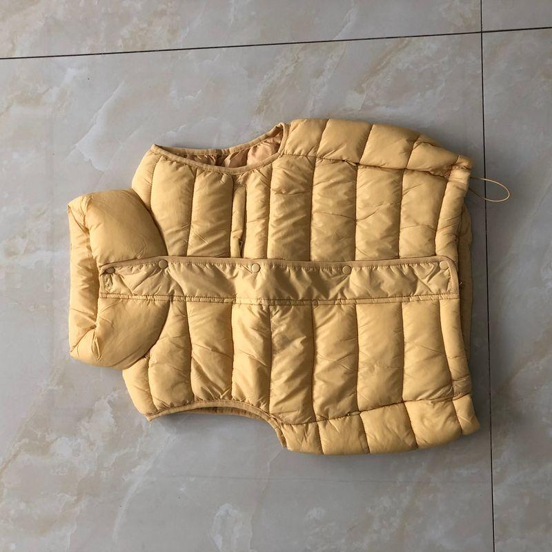 Lightweight Cotton Vest Fall and Winter New Arrival Foreign Trade Women's Clothing Stand Collar Zipper Double Pocket Short Warm Vest 30287