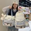 Cute Star Cat Junior High School Student Schoolbag Large Capacity High School Student Backpack Small Fresh Girl Pain Bag Baby Bag