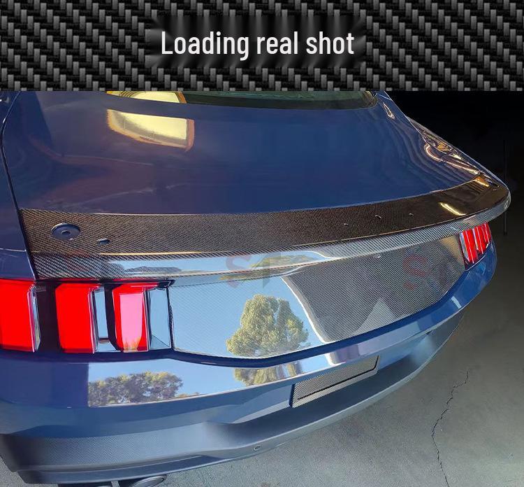 2024+ Ford Mustang Rear Spoiler Carbon Fiber Trunk Lid & Diffuser.