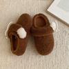 Simple Outerwear, Comfortable and Cute Home Cotton Slippers, Women's Warm and Comfortable Woolen Shoes
