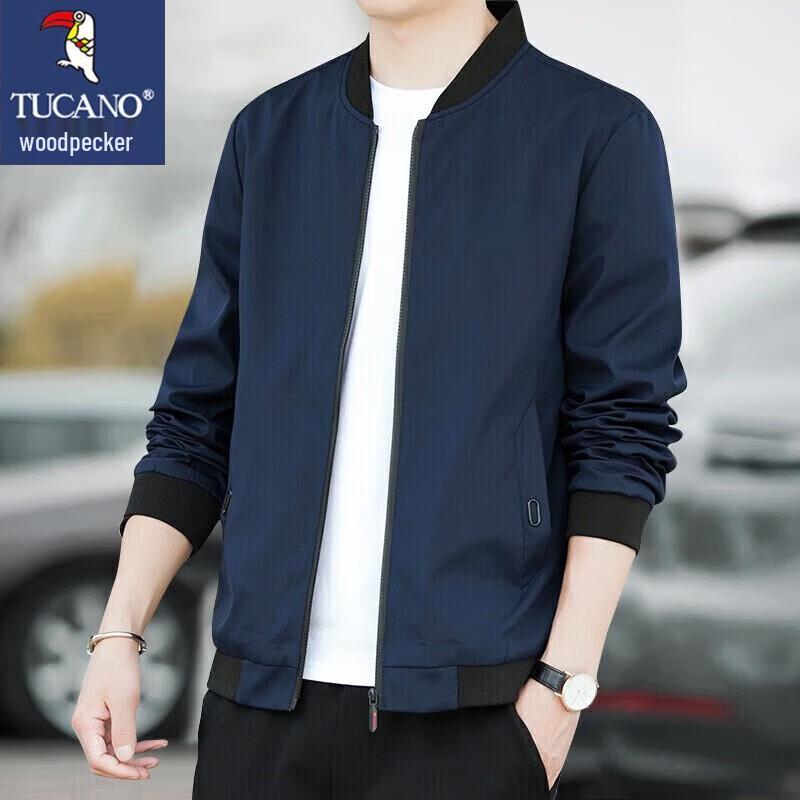 

TUCANO Men s Stand Collar Casual Baseball Jacket M