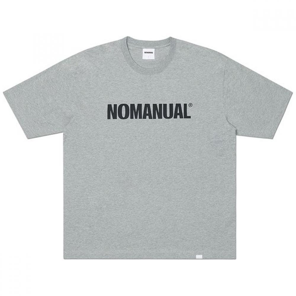 Nm TexT Logo T shirT Melange M