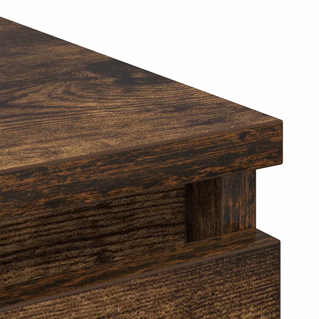 Sideboard Smoked Oak 37.5 x 35 x 76 cm Particle Board