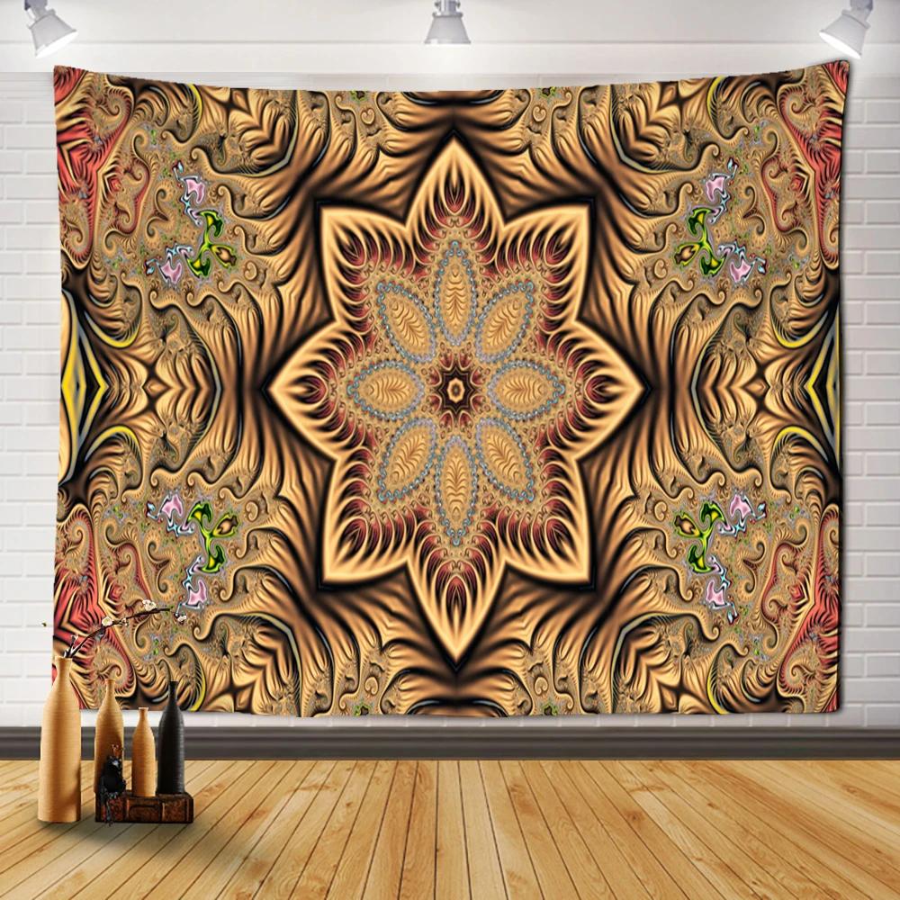 Гостиная в стиле бохо Психоделическое колдовство Общежитие Простыни Домашний декор — фото 14