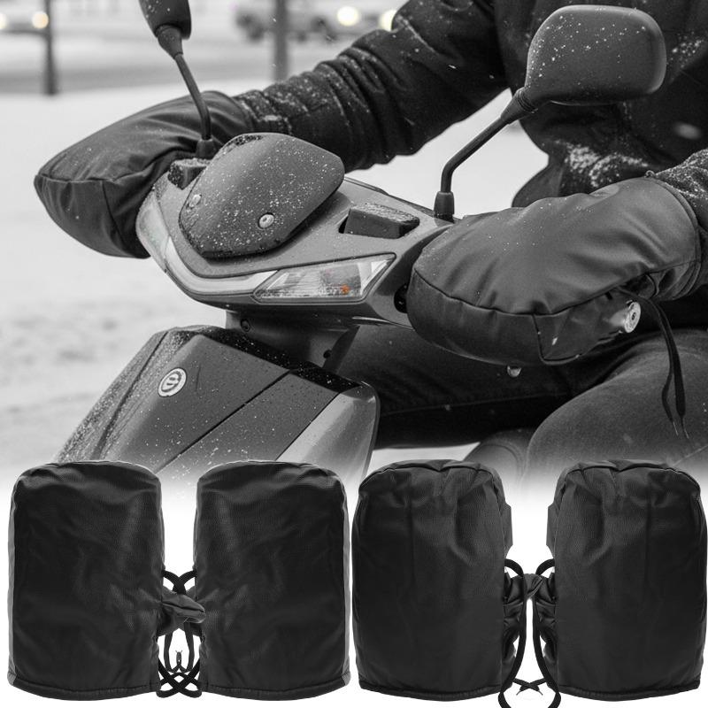 Motorrad Winddicht Wasserdicht Handabdeckung Fahrrad Lenkerabdeckungen Warme Handschuhe 2 Stück Winter Fahren Warme Lenkerabdeckungen