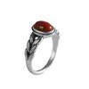 Women's Adjustable Retro Distressed Wheat Ear Ring - Ethnic Style Chinese Imitation Nan Hong Accessory