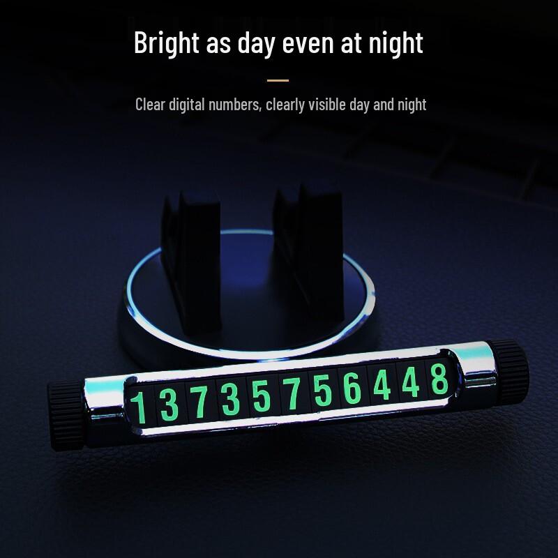 2-in-1 Car Phone Holder & Temporary Parking Plate