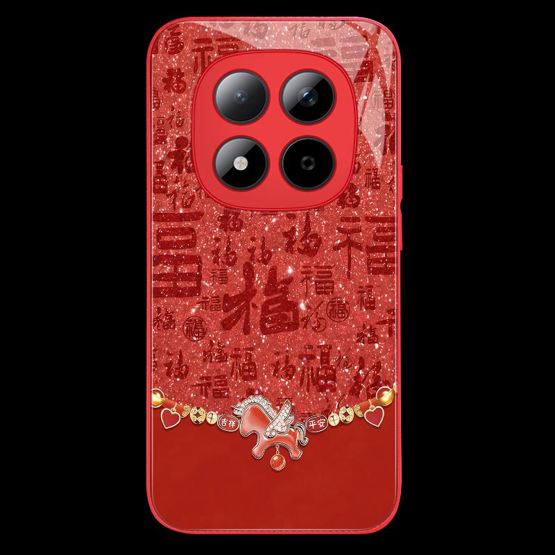 Redmi Note15 Pro Chinese Red Auspicious Horse Phone Case