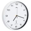 VidaXL Radio-Controlled Wall Clock with Quartz Movement White Living Room Kitchen 50616