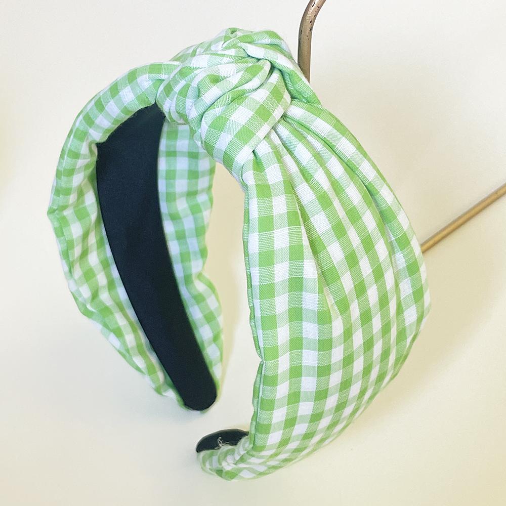 Bohemian Ethnic Plaid Sponge Knot Hairband Headband Adult Hair Accessories Hair Jewley