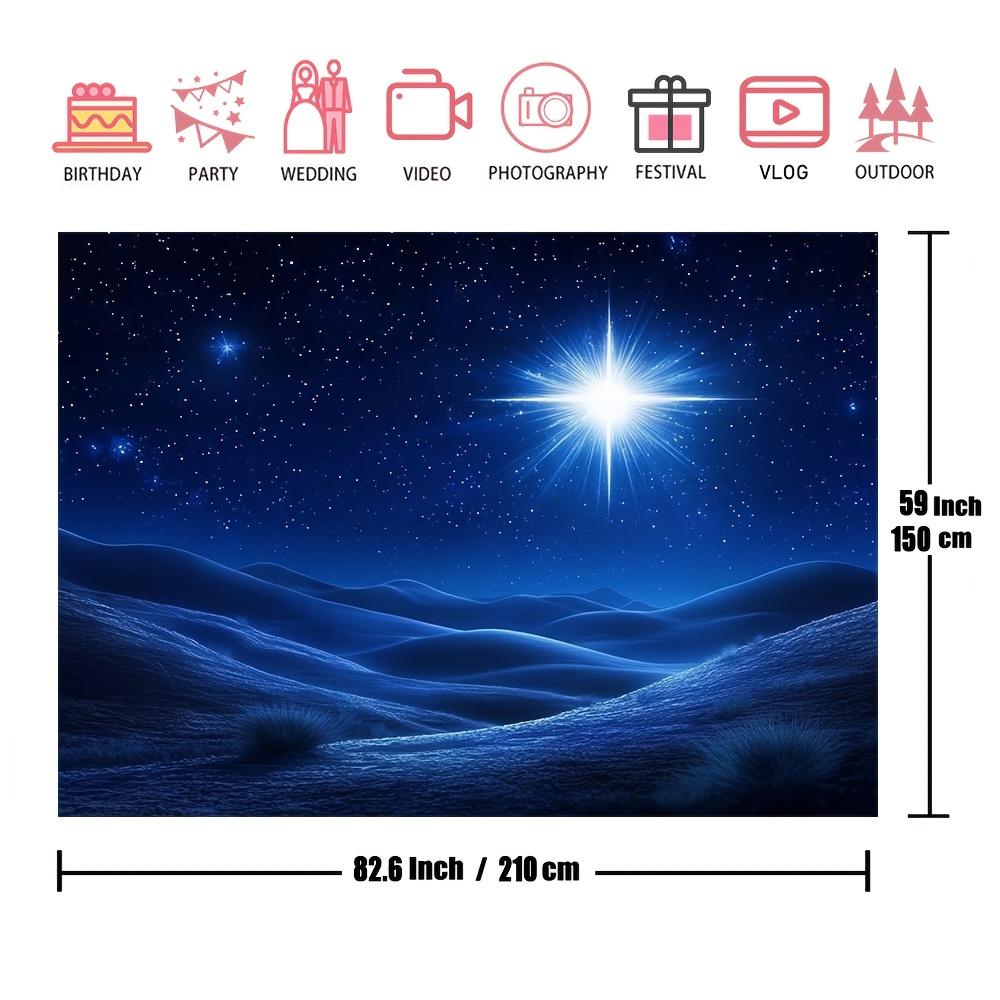 1 Piece Multi-purpose Christmas Starry Sky Background Holiday Decoration and General Celebration Activities