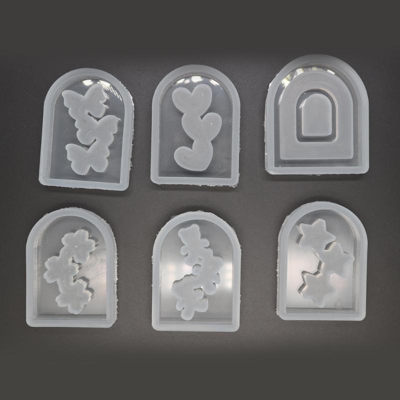 High Quality Liquid Silicone Mold Innovative Arched Door Quicksand Mold Perfect for DIY Crafts Keychains and Phone Cases