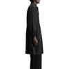 Zara Solid Color Simple Casual Comfortable Lapel Zipper Long Sleeve Mid-Length Coat Men coats Black 7627300-800