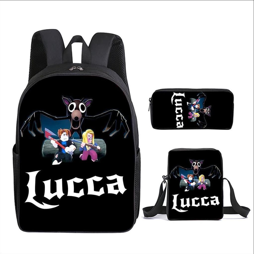 Classic 99 days in the forest 3D Printed 3pcs/Set pupil School Bags Laptop Daypack Backpack Inclined shoulder bag Pencil Case