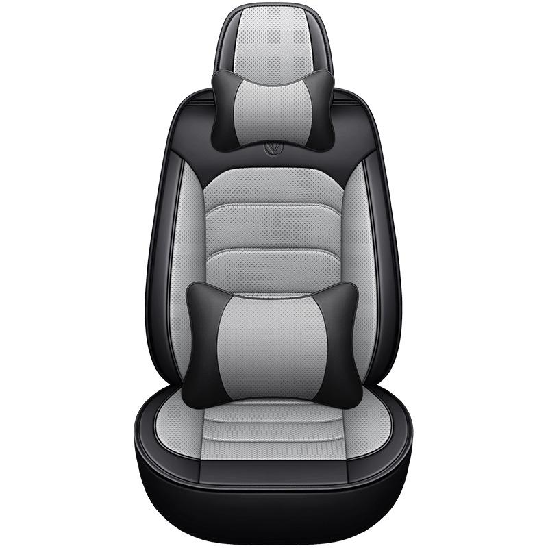 Diamond Series Nappa Leather Full Wrap Car Seat Cover - Sporty Universal Fit Seat Cushion.