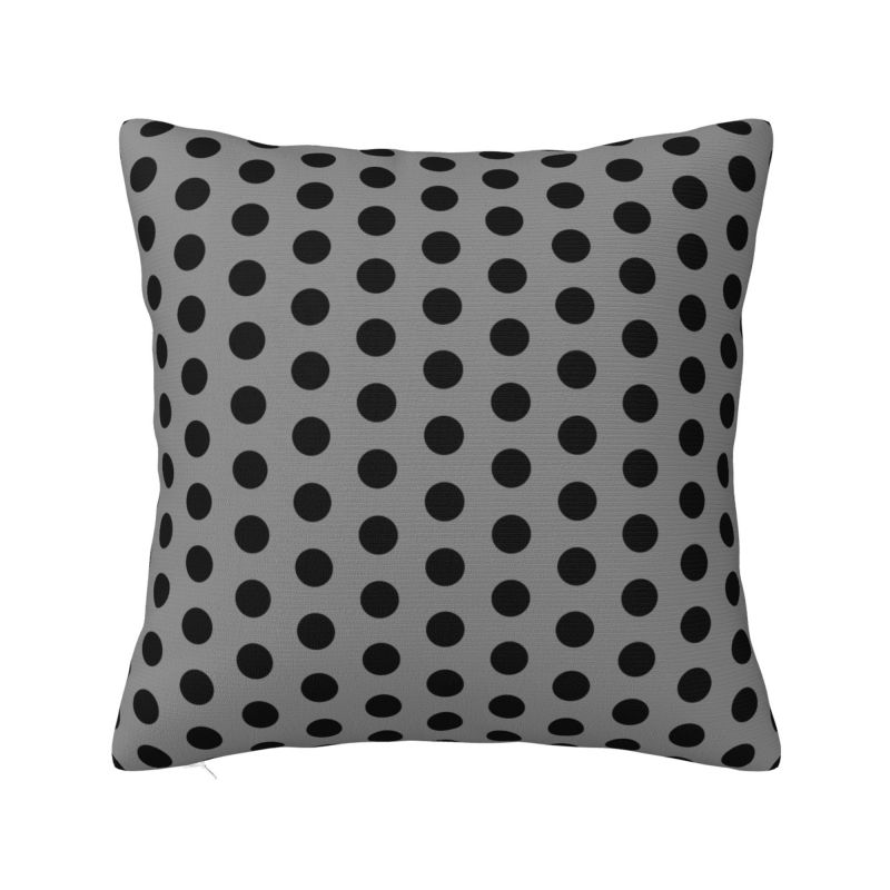 Green And Black Polka Dot Cushion Cover x cm Polyester Soft Throw Pillow Case For Sofa Car Living Room Decoration Pillowcase