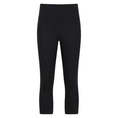 Womens/Ladies Blackout Capri High Waist Leggings
