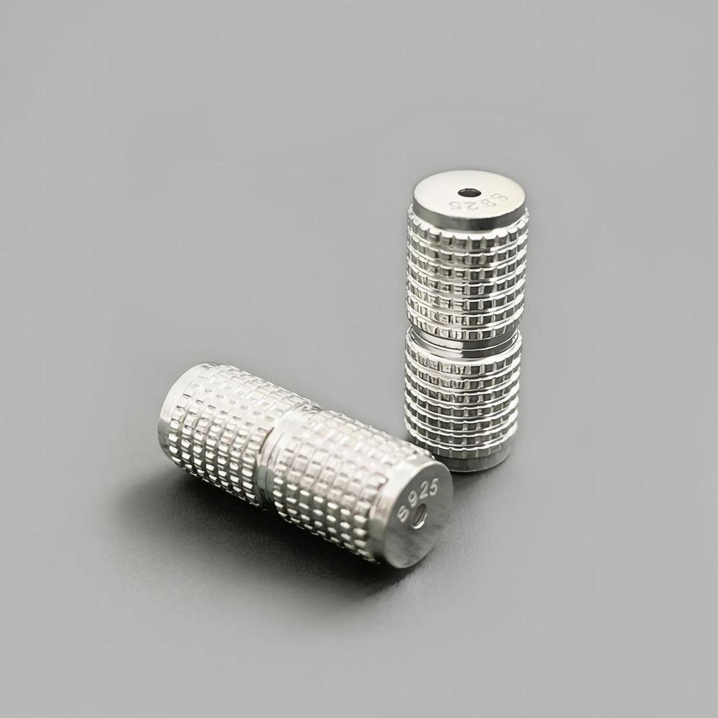 S925 Sterling Silver Spiral Screw Clasp for Versatile Jewelry Making