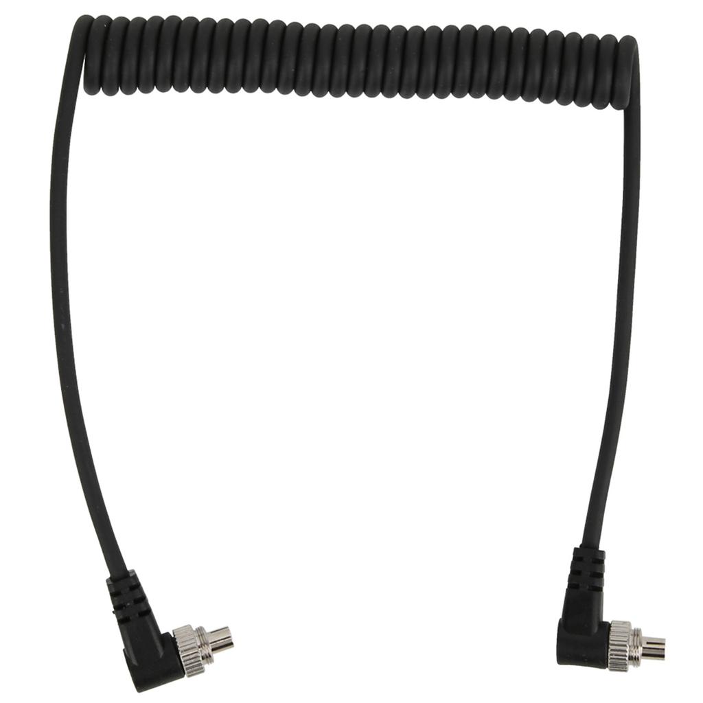100cm Male to Male Flash PC Sync Cable with Screw Lock for Canon Nikon Camera and Flash Light Connection Cable