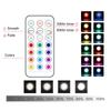 RGB barevné LED světlo Puck, dálkový ovladač, bezdrátová žárovka, nástěnná lampa, závěsné svítidlo, patice AA baterie, E26, E27