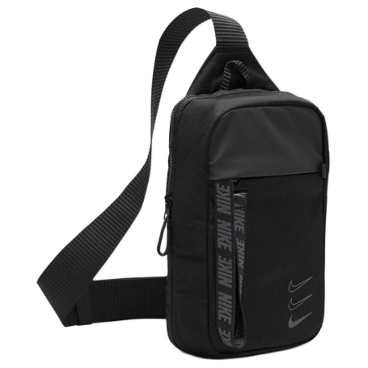 Men's Bag Nike Polyester Sling Bag, Fanny Pack Unisex Black