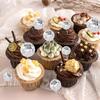 DIY Disco Ball Cupcake Toppers Cake Decoration Mini Mirror Disco Ball Light Reflective Glass Ball Wedding Party Christmas Decor