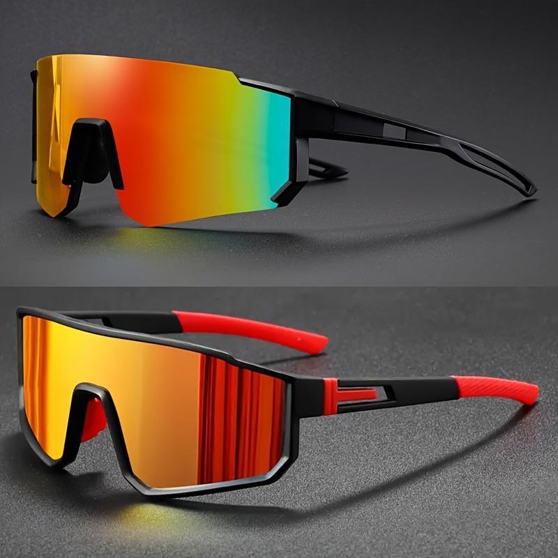 2 Pairs of Men's Fashionable Glasses with Large Frame Design Suitable for Both Men and Women To Wear