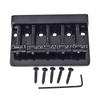 5 Strings Hardtail Bridge Guitar Bridge Saddles 5 Saddle Hardtail Zinc Alloy Tailpiece Electric Bass Bridge Replacements