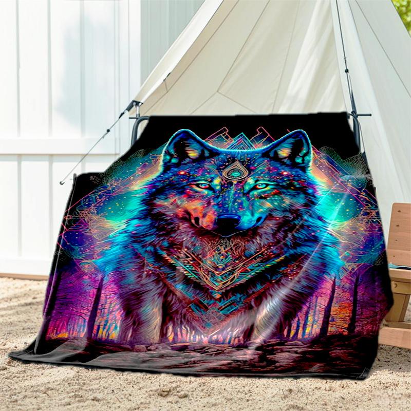 1pc animal blanket, all season lightweight home office outdoor nap multifunctional blanket
