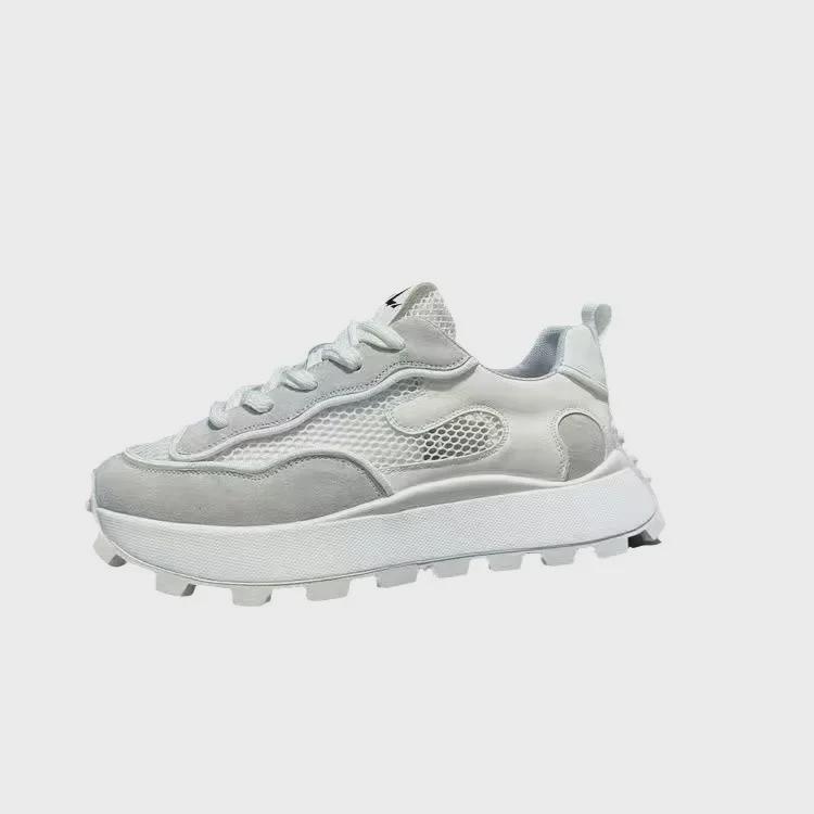 Pantofi sport casual din plasă respirabilă, din mătase glacială, vara 2025 - adidași casual moi, absorbanți de șocuri și antiderapanți