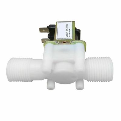 1Pcs Normally Closed Solenoid Valve Male Thread 1/2" 3/4" Water Control Valve DC12V 24V AC220V Plastic