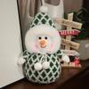 Kawaii 35CM Dress Up Snowman Plush Toy Lovely Christmas Snowman Plushie Doll Surprise Xmas Home Decoration Gift
