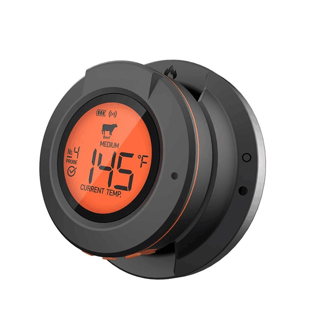 Wireless Meat Thermometer with 2 Probes 164FT BT4.2 APP Control IP64 Waterproof Meat Thermometer