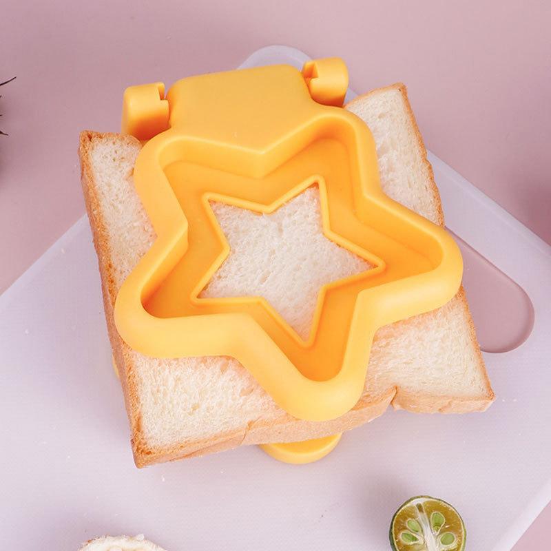 Sandwich Cutter And Sealer Flip Sandwich Cutting Tool For Kids Lunch Stainless Steel Blade Sandwich Bread Toast Mold