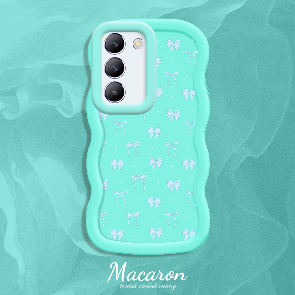 

Окрашенный узор Big Wave Edge Мягкий силиконовый материал Macaron чехол для телефона противоударный защитный резиновый чехол для OnePlus Vivo Motorola Moto Motorola Moto E15 синий