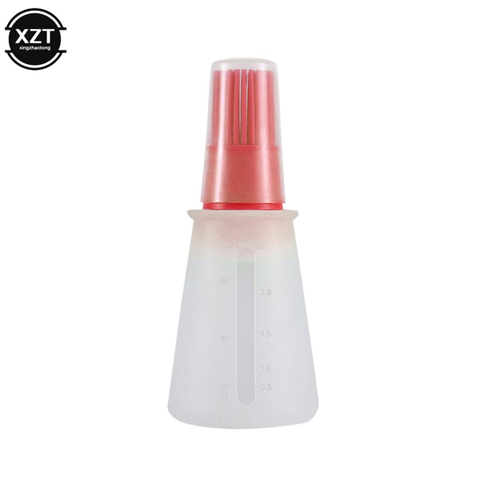 

НОВЫЙ Силиконовый Масленка с Кисточкой Приправа Приправа Соус Кисточка с Масляной Бутылкой Барбекю Кухонные Принадлежности Гаджеты Гриль Инструмент Для Жарки красный