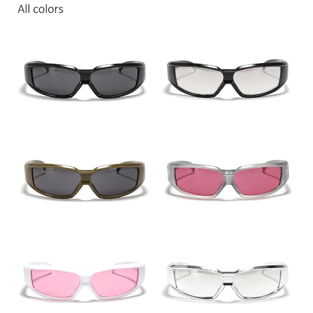 Y2k Sunglasses Women Men Oversized Brand Designer Silver Trend Goggle Sun Glasses Punk Glasses Shades Eyewear Eyeglasses UV400