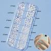 12Grids/Box Flat Back Nail Art Rhinestone 3D Effect Faux Pearl Style Round Glitters DIY Nail Rhinestones