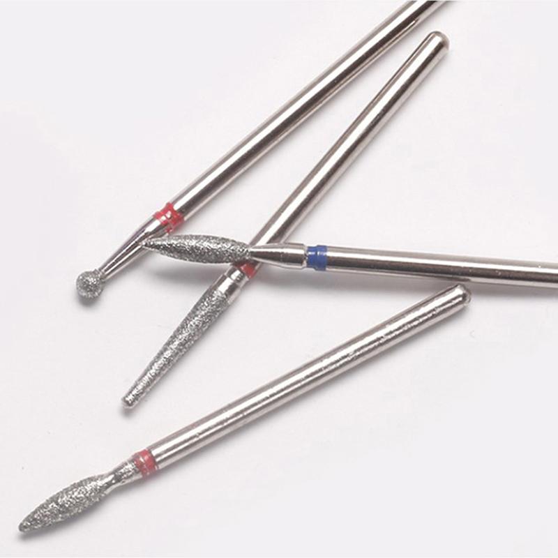 10Pcs Diamond Milling Cutters For Manicure Carbide Nail Drill Bits Kit Tools