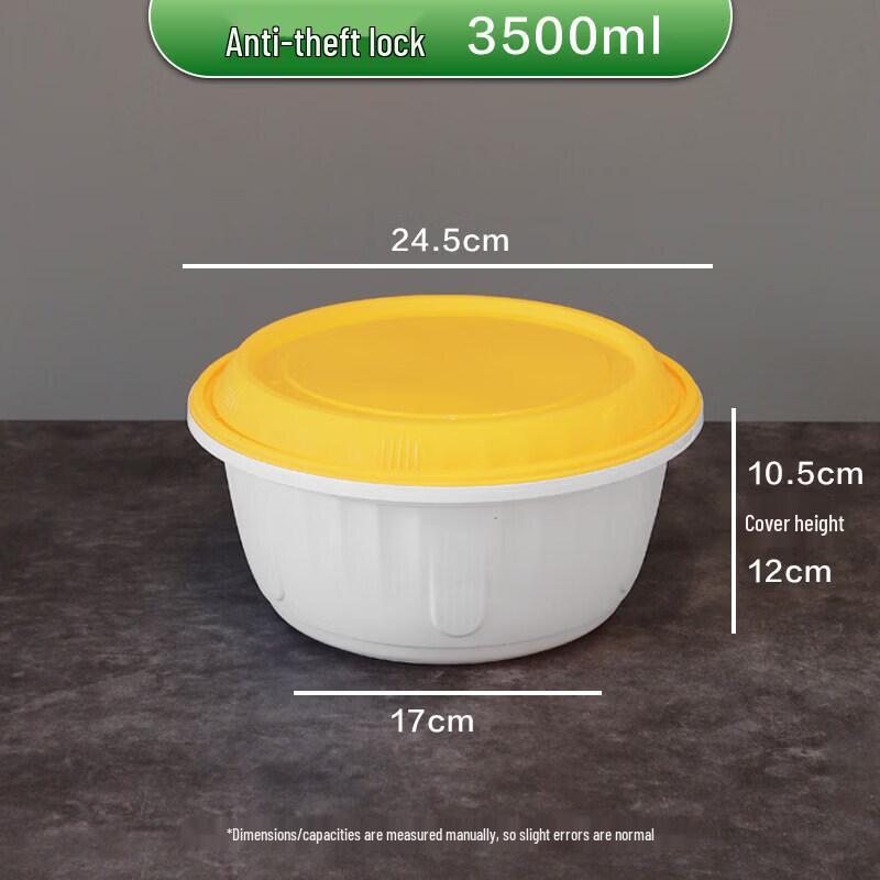Disposable Round Takeaway Container with Lock