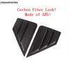 Rear Window Shutter Louver Sunshade Blind Panel Cover Trim For Toyota C-HR CHR 2016 -  ABS Carbon Fiber Accessories Exterior