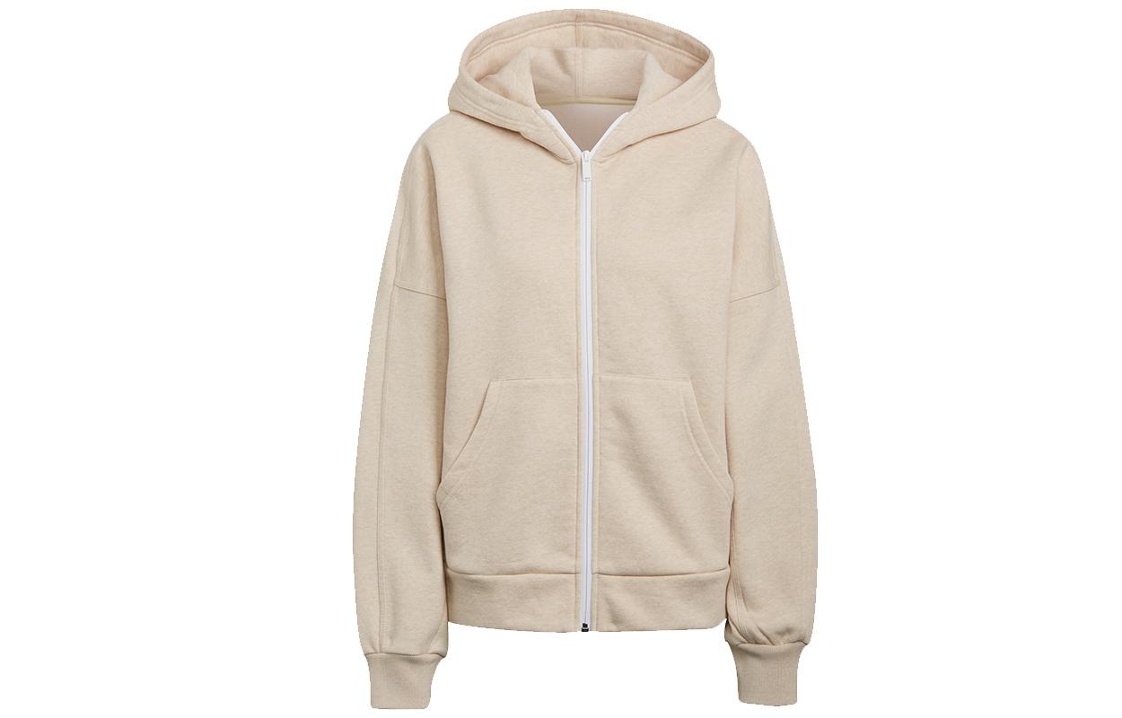 Adidas Jackets Women s Ecru Hooded Moderate Other HE3096 S