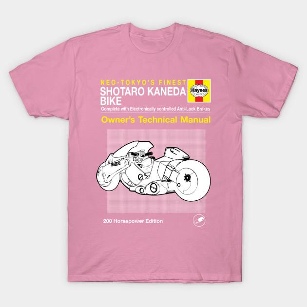 Футболка женская S Aro Kaneda Bike Haynes Manual Akira Harajuku Print Kawaii футболка летняя женская футболка с коротким рукавом топ S розовый 1980₽