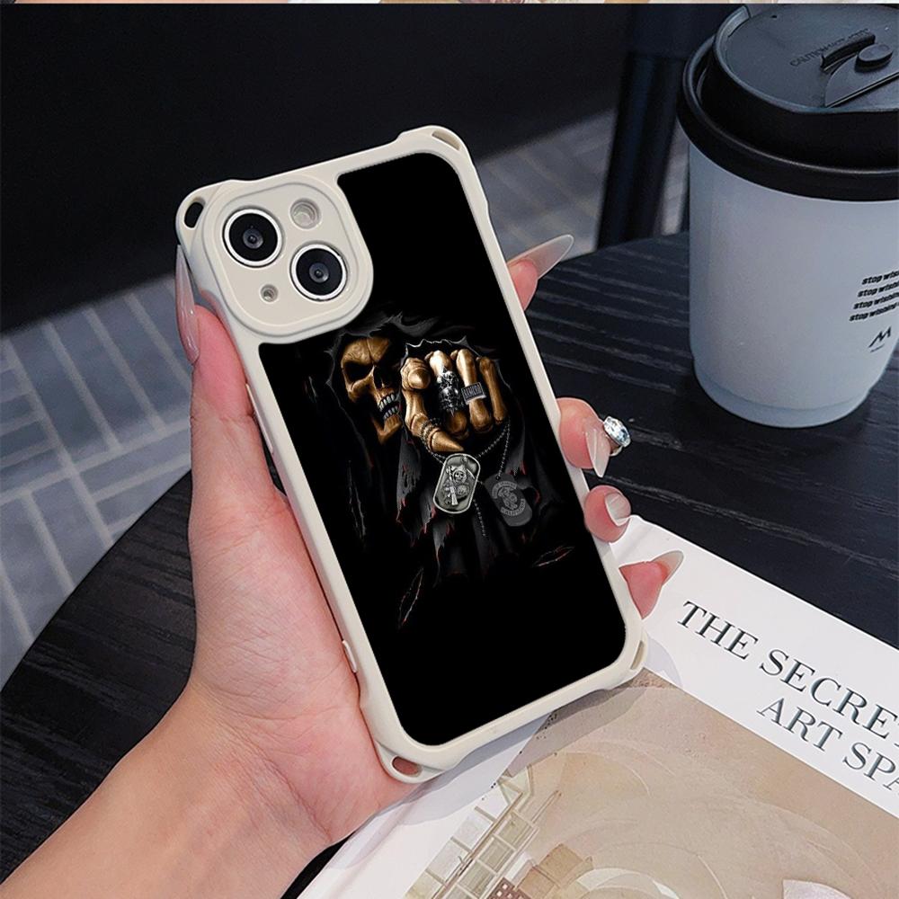 Ae80 Gesture Greeting Design Art Soft Phone Cases for iPhone 16 15 14 13 12 11 Pro Max 8 Plus XR with Wrist Strap Lanyard Corner Protection Back Cover