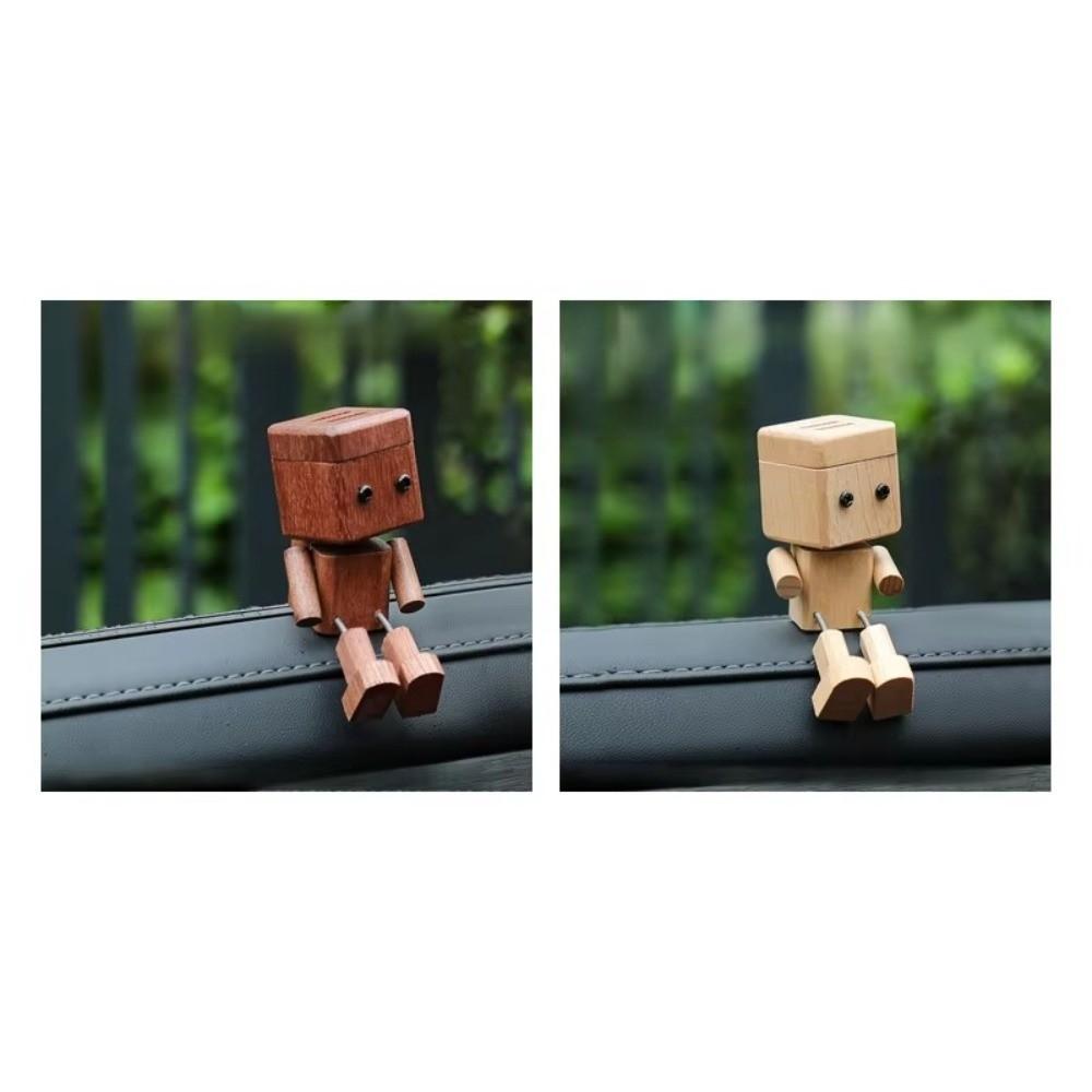 Creative Wooden Car Aromatherapy Holder Ornament Car Perfume Ornament  Home Decoration