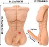 Halbkörper ohne Arme Hautfarbe großer Penis Silikon Real Touch Sexpuppe realistischer Penis weibliche Genitalien menschliches Spielzeug Masturbator