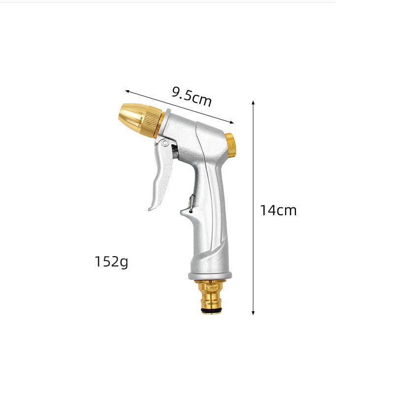 High Pressure Water Gun Car Washing Water Gun Pure Brass All Metal High Pressure Household Cleaning Spray Washing Water Gun