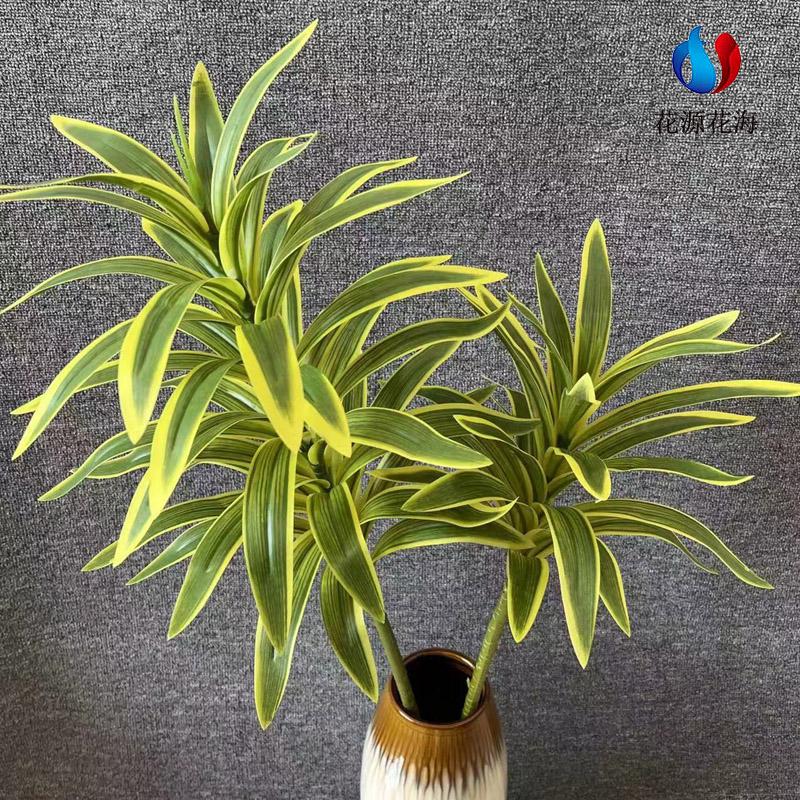 Cross-border Wedding Lily & Bamboo 3D Greenery Decoration - Artificial Floral Decor for Wedding Hall Landscaping.