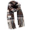 Scarf women's high-end sense autumn and winter new imitation cashmere plaid college style tassel warm scarf shawl