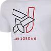 Jordan T Shirts Men's White Crew Neck Moderate Straight Fit CN3585-100